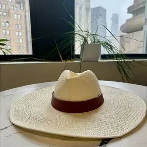 Treasure & Bond Off-White Wool Hat | 3.5” Brim | Frayed Denim Band Treasure & Bond Hats for Women | Nordstrom main image 2